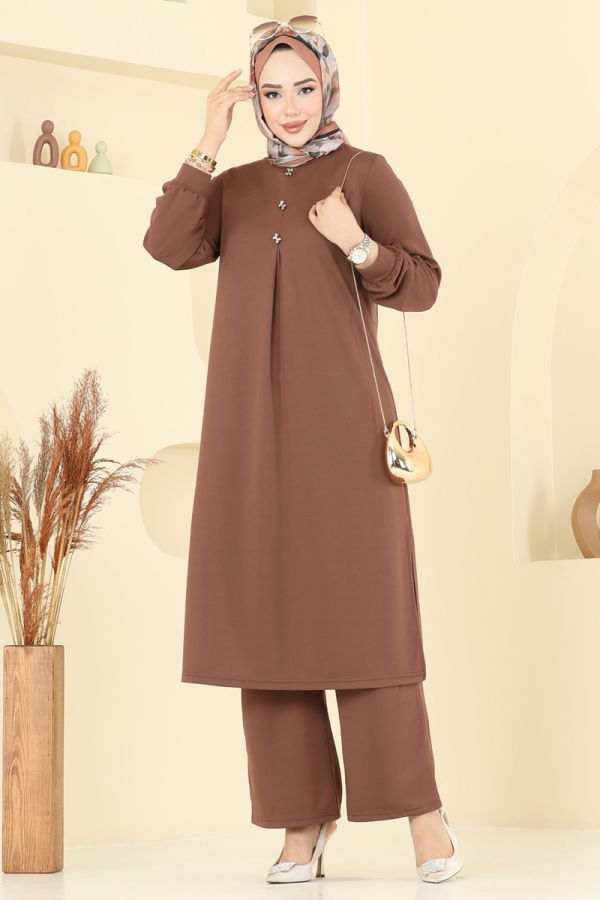 Modaselvim تونيكات بلوز بني 457DVL817