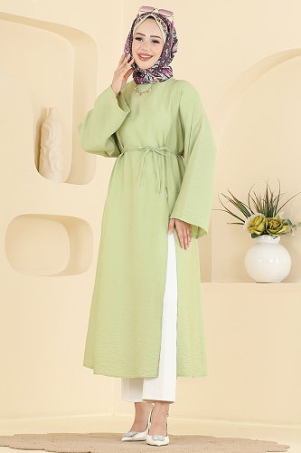 moda selvim Tunic 4796ZNK1009 Almond Green - Thumbnail