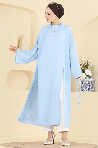 moda selvim Tunic 4796ZNK1009 Baby Blue - Thumbnail
