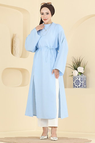 moda selvim Tunic 4796ZNK1009 Baby Blue - Thumbnail