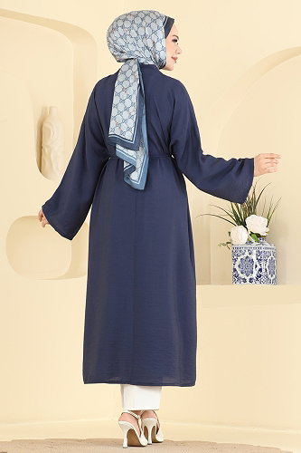 moda selvim بلوز كحلي 4796ZNK1009 - Thumbnail