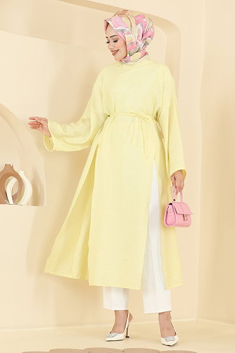 moda selvim Tunic 4796ZNK1009 Yellow - Thumbnail