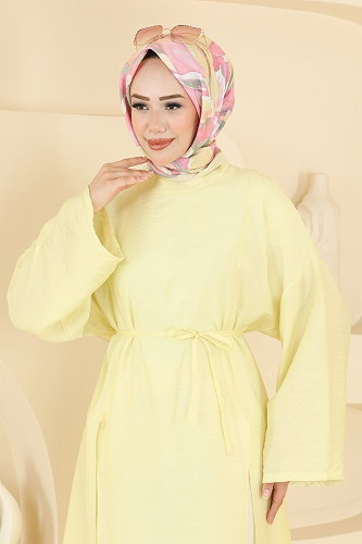 moda selvim بلوز أصفر 4796ZNK1009 - Thumbnail