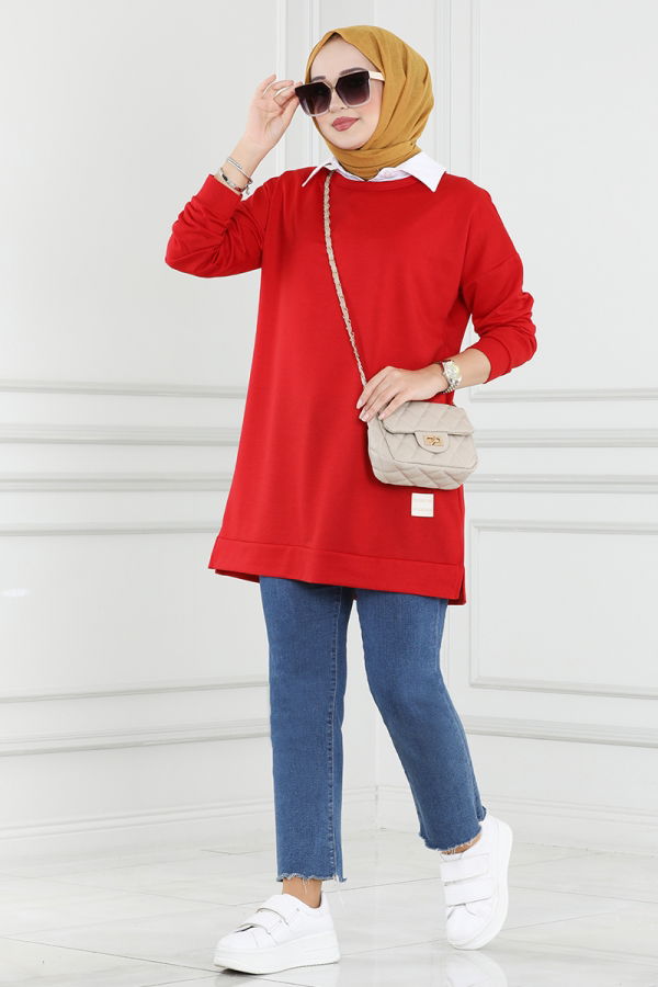 Modaselvim Tunic Tunic 5020UZ662 Red