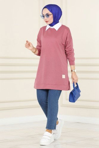 moda selvim Tunic 5020UZ662 Rose Dried - Thumbnail