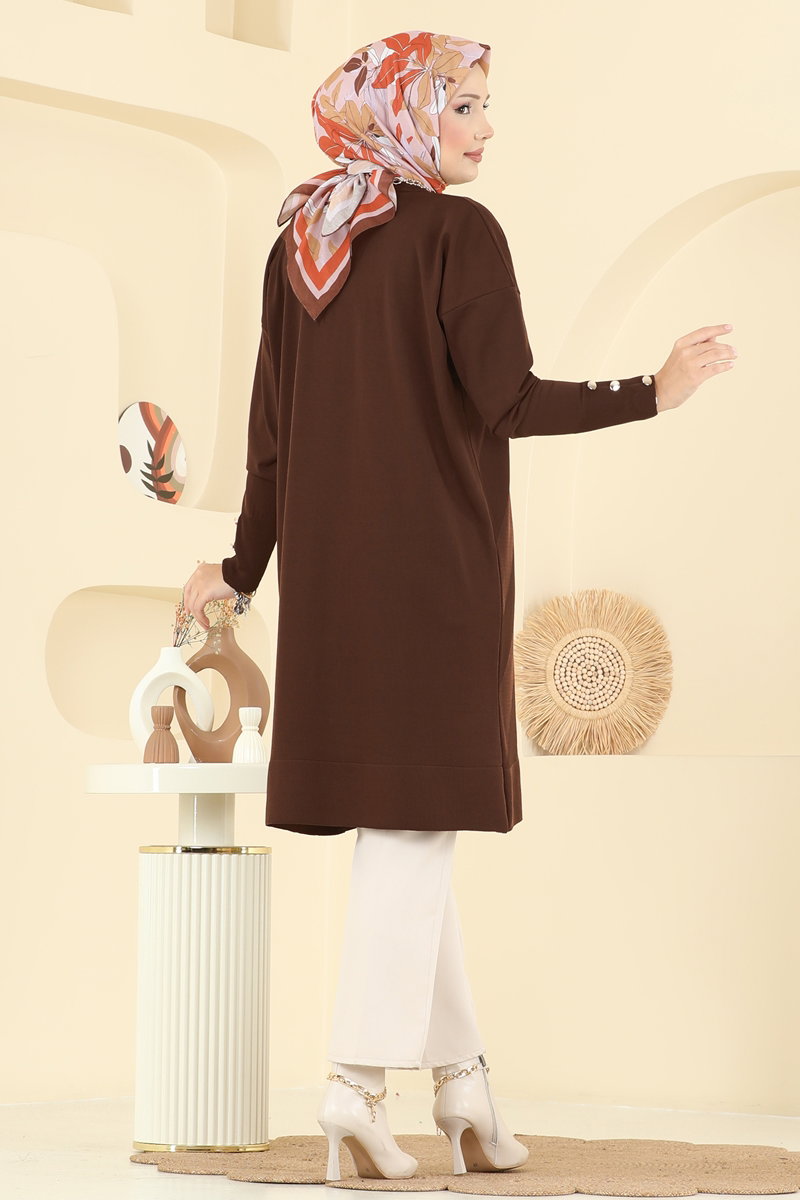 Tunic 5021KLN570 Brown - Moda Selvim