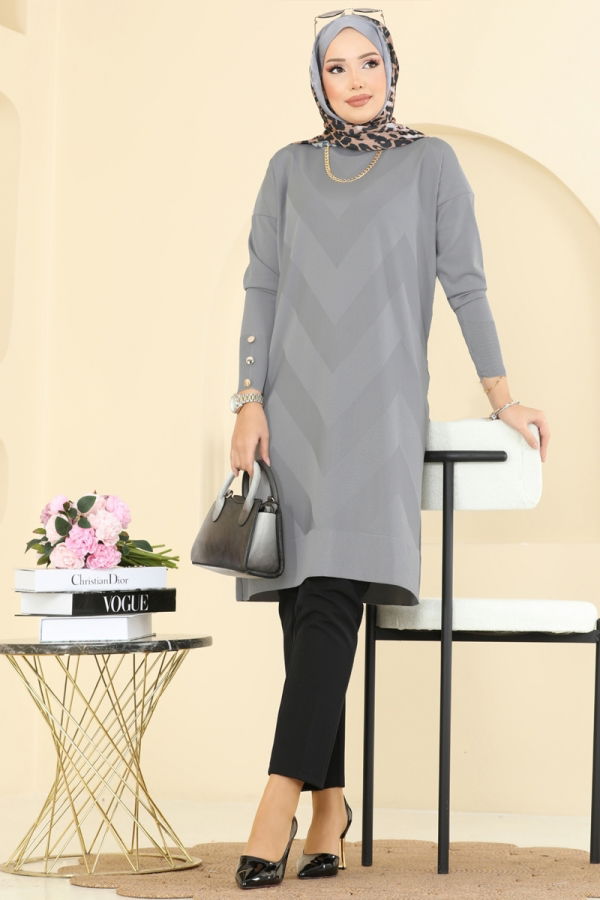 Modaselvim Tunic Tunic 5021KLN570 Gray