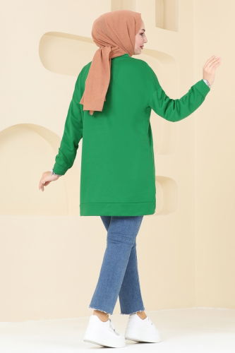 moda selvim Tunic 5029UZ662 Benetton Green - Thumbnail