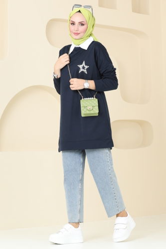 U.Z. - Tunic 5033UZ662 Navy Blue