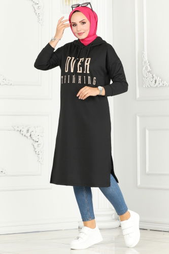 moda selvim Tunic 5053UZ662 Black&Vision - Thumbnail