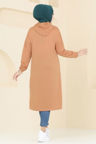 moda selvim Tunic 5053UZ662 Light Tan - Thumbnail