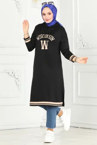 moda selvim Tunic 5065UZ662 Black&Vision - Thumbnail