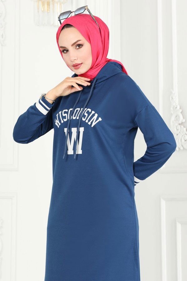 Tunic 5065UZ662 Indigo&Ecru - 3