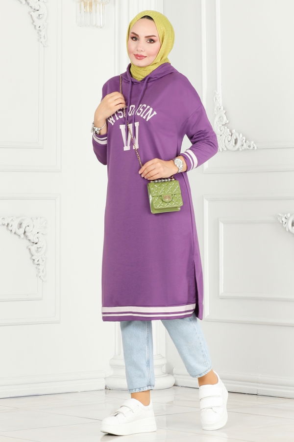 Tunic 5065UZ662 Lilac&Ecru - 1