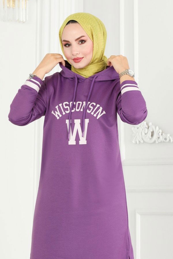 Tunic 5065UZ662 Lilac&Ecru - 3