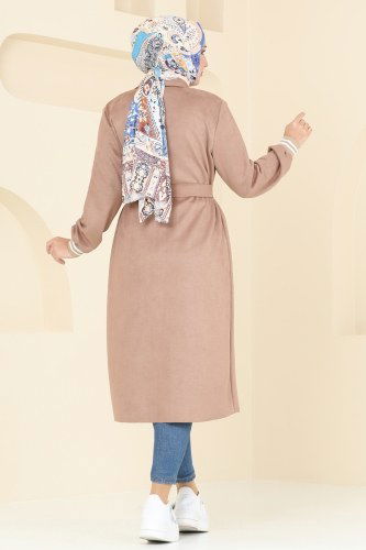 moda selvim Overcoat 5281AL357 Vision - Thumbnail