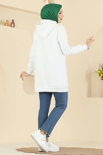 moda selvim بلوز سكري 5286TEG847 - Thumbnail