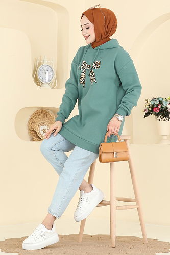 moda selvim Tunic 5286TEG847 Mint - Thumbnail