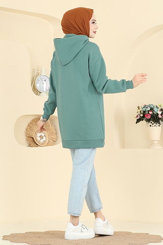 moda selvim Tunic 5286TEG847 Mint - Thumbnail