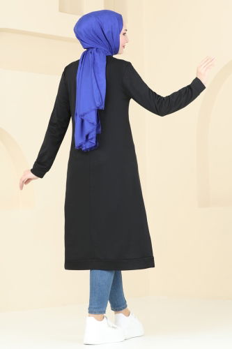 moda selvim Tunic 5591ZNN863 Black - Thumbnail