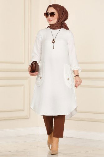 B.İ.S.S.K. - Tunic 5882BSK463 Ecru