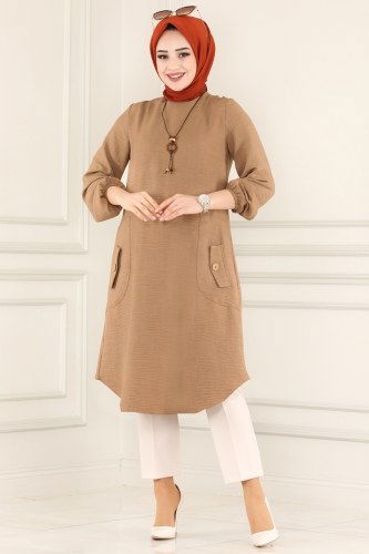 moda selvim Tunic 5882BSK463 Vision - Thumbnail