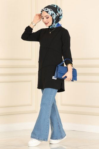 A.Y.D. - 5979AYD574 اسود بلوز طويل