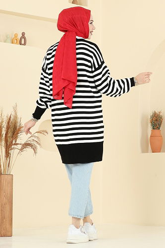 moda selvim بلوز أسود 6005KL398 - Thumbnail