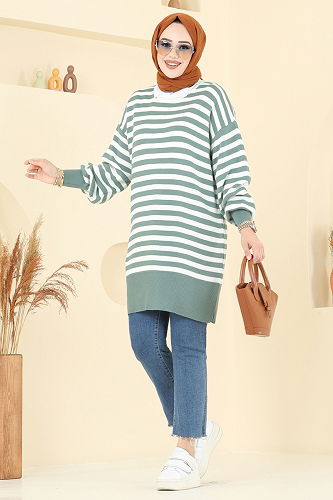 moda selvim Tunic 6005KL398 Mint - Thumbnail