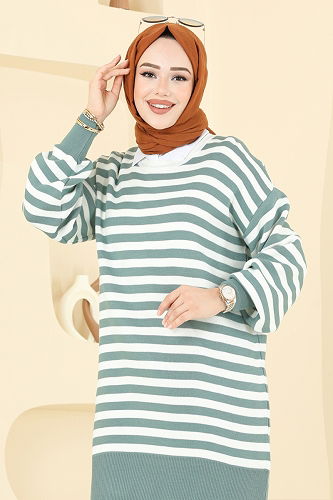 moda selvim Tunic 6005KL398 Mint - Thumbnail