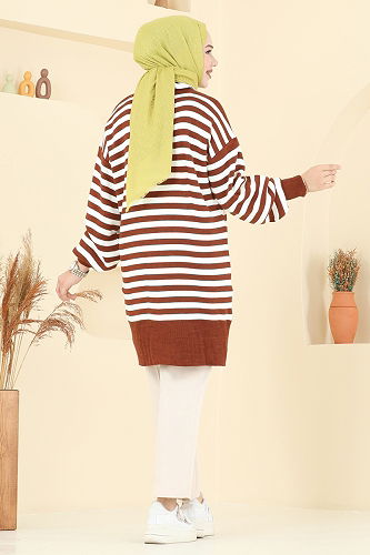 moda selvim Tunic 6005KL398 Tan - Thumbnail