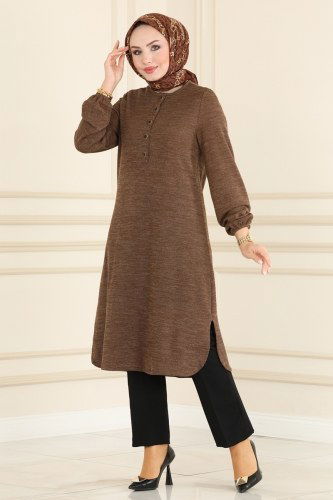 moda selvim Tunic 6007MRT754 Dark Vision - Thumbnail