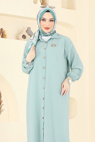 moda selvim Tunic 6074TEG847 Water Green - Thumbnail