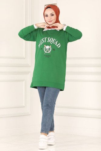 moda selvim Tunıc 6137ANR790 Benetton Green - Thumbnail
