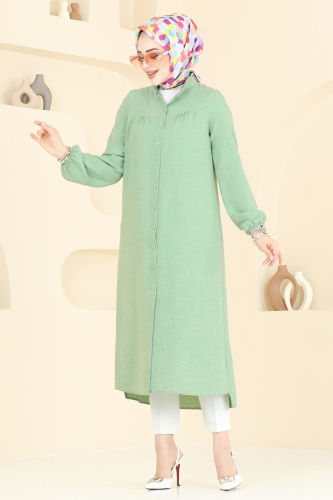 moda selvim Tunic 6170BSK463 Almond Green - Thumbnail