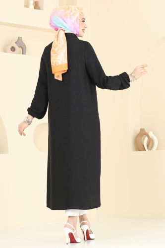 moda selvim Tunic 6170BSK463 Black - Thumbnail