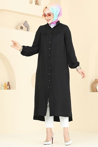 moda selvim بلوز أسود 6170BSK463 - Thumbnail