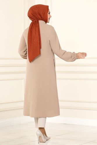 moda selvim 6796S324 فيزيون بلوز طويل - Thumbnail