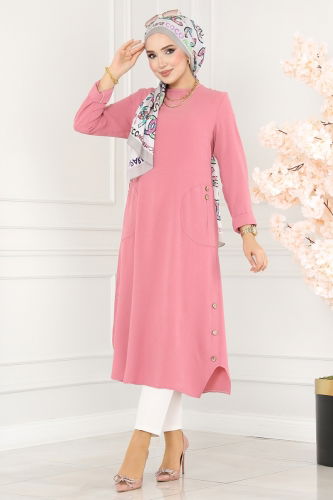 moda selvim Tunic 6874S324 Rose Dried - Thumbnail