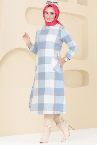 moda selvim Tunic 6899S324 Baby Blue - Thumbnail