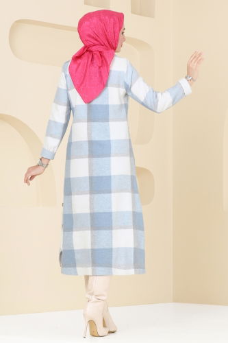 moda selvim Tunic 6899S324 Baby Blue - Thumbnail