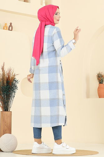 moda selvim Tunic 6899S324 Baby Blue - Thumbnail