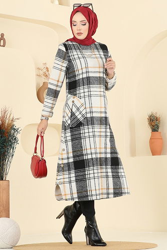 moda selvim Tunic 6899S324 Black - Thumbnail