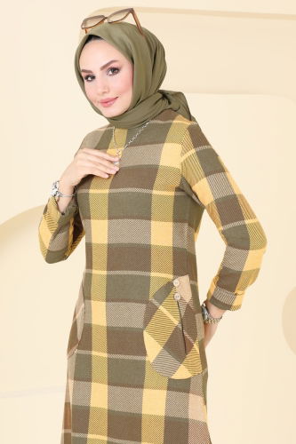 moda selvim Tunic 6899S324 Mustard - Thumbnail