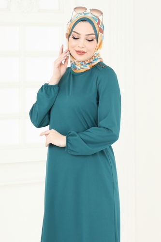 moda selvim Tunic 7777MH427 Petroleum - Thumbnail