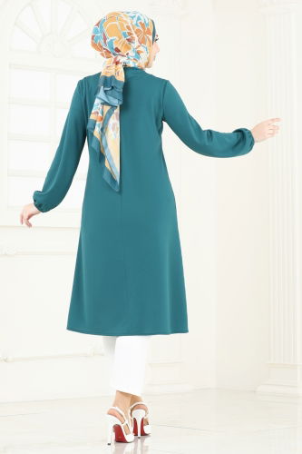 moda selvim Tunic 7777MH427 Petroleum - Thumbnail