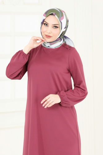 moda selvim Tunic 7777MH427 Rose Dried - Thumbnail