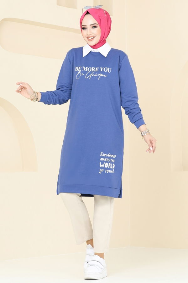 Modaselvim Tunic Tunic 786OZN1046 Indigo