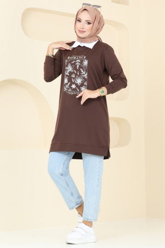 O.Z.N. - Tunic 787OZN1046 Brown