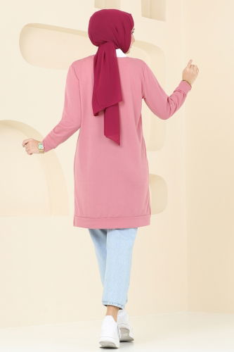 moda selvim Tunic 787OZN1046 Rose Dried - Thumbnail